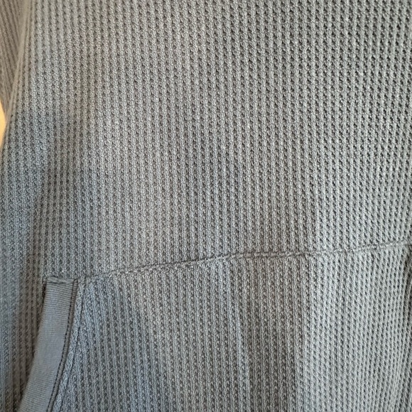 Aerie Cozy Waffle Hoodie Blue Size S - Picture 2 of 7